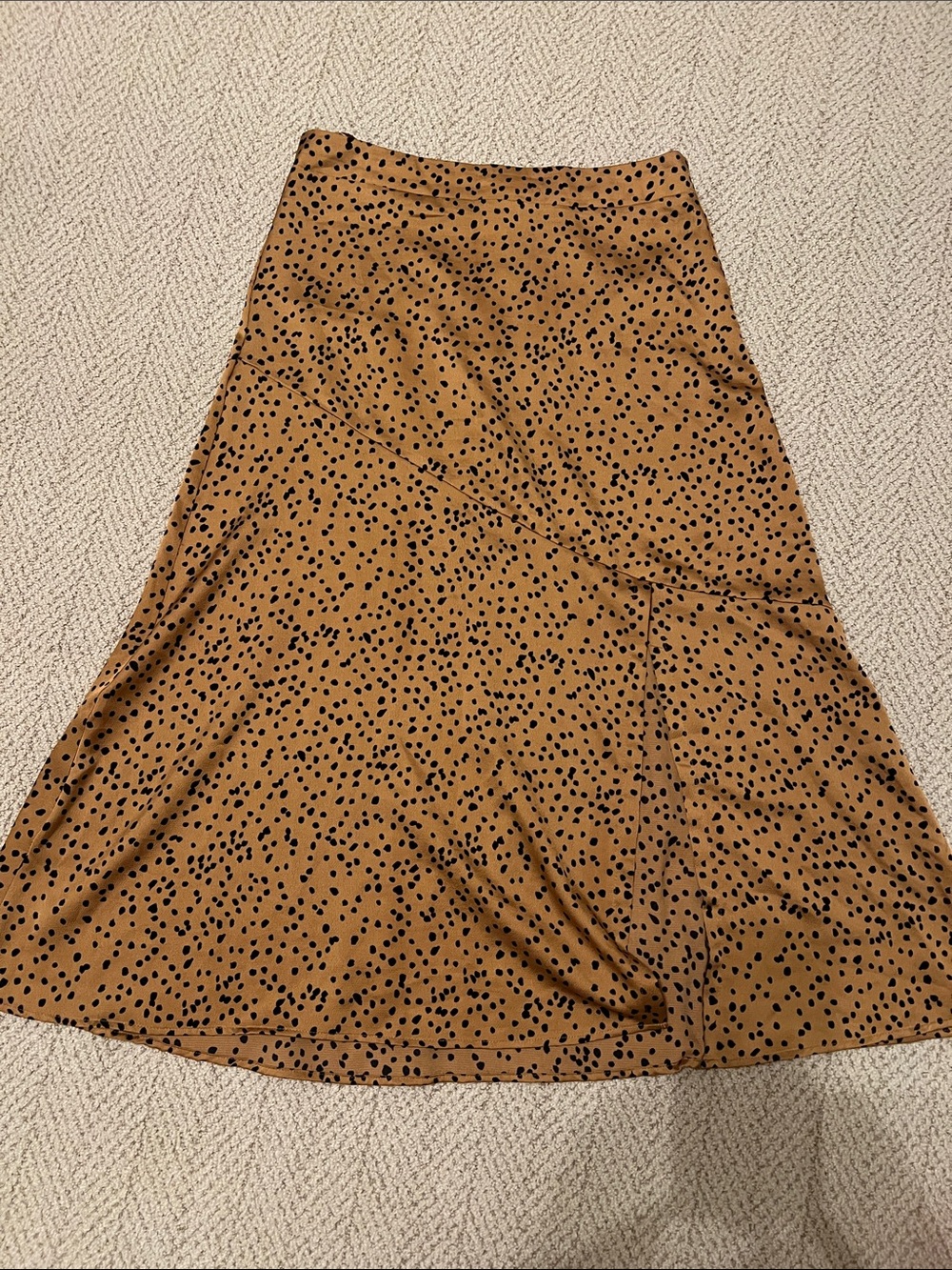 Women's leopard print Dot A-Line Skirt